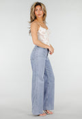 Witte Kant Corset Top met Bandjes en Vetersluiting