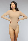 Gladde Longesleeve Nude Bodysuit