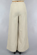 Wide Leg Linnenlook Broek