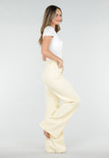 Lichtgele Wide Leg Tall Stretch Jeans van Denim