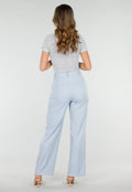 Lichtblauwe Pantalon met Rechte Pijpen