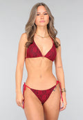 Rode Bikini Set met Kanten Details
