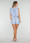 Lichtblauwe Matching Set met Mouwloze Top en Broekje