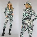 Camouflage Leger Jumpsuit Kostuum
