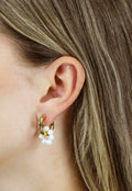Gouden Stainless Mix en Match Oorbellen met Parels