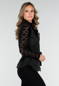 Mouwloze Overslag Blazer Zwart