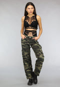 Zwarte Korte Fishnet Two Piece