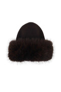 Gebreide Muts met Brede Faux Fur Rand