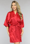 Shiny Rode Satin Kimono