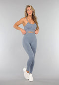 Blauwe Trainingslegging met Push Up Effect