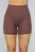 Corrigerende Naadloze Biker Short in Donkerbruin