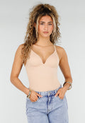 Beige Corrigerende Bodysuit