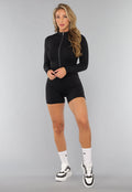 Strakke Aansluitende Zwarte Playsuit
