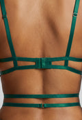 Groene Mesh See Through Body met Kant en Verstelbare Bandjes