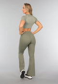 Khaki Short Sleeve Sporttop