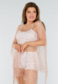 Rosé Gouden Fishnet Festival Cover-Up