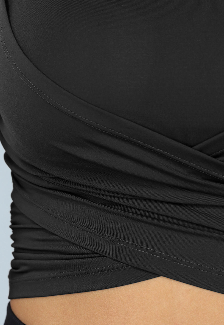 Padded Sporttop met Overslag
