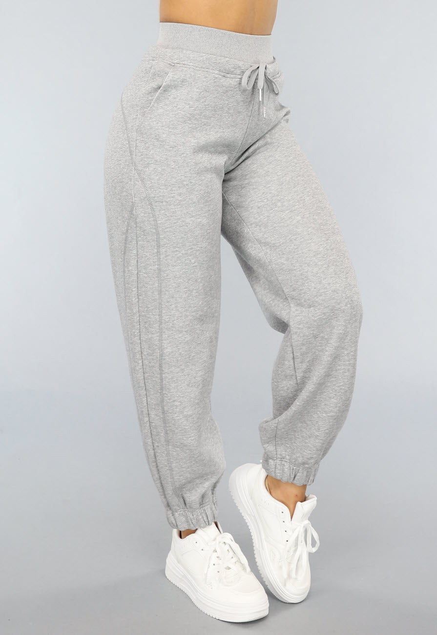 Grijze Jogger met Grote Elastische Band