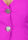 Pantalon en Gilet Suit in Fluoriserend Magenta