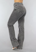 Redial Jeans  Tall Grijze Straight Leg Jeans met Stretch