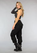 Reflecterende Zebra One Shoulder Top