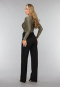 Gouden Glitter Body met Uitsnede