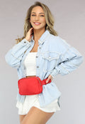 Rode Fanny Pack met Gesp