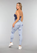 Donkerblauwe Padded Bandeau Top
