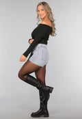 Geplooide Top met Blote Schouders