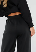 Zwarte Tall Jogger Set met One Shoulder Sweater
