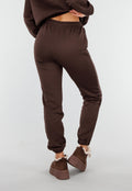 Donkerbruine Jogging Set met Capuchon en Trekkoord