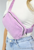 Lila Fluffy Fanny Pack