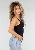 Zwarte Corrigerende Stringbody