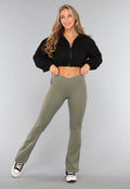 Zwart Cropped Sport Vest
