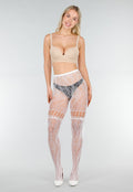 Witte Kanten Fishnet Panty