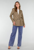 Dubbelknoop Khaki Blazer