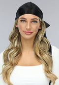 Zwarte Satijnen Wave Cap